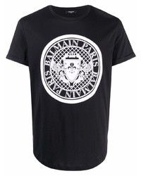 Balmain Logo Print T Shirt