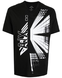 Armani Exchange Logo Print T Shirt