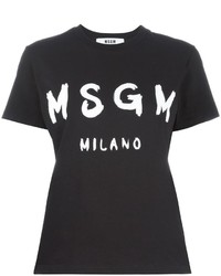 MSGM Logo Print T Shirt