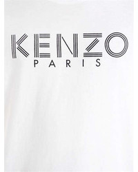 Kenzo Logo Printed Cotton Jersey T Shirt