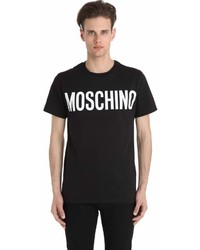 Moschino Logo Printed Cotton Jersey T Shirt