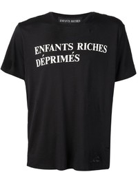 Enfants Riches Deprimes Logo Printed Distressed T Shirt