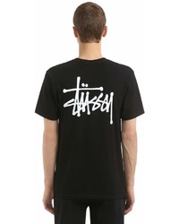Stussy Logo Screen Printed Jersey T Shirt