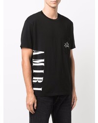 Amiri Logo Star Print Short Sleeve T Shirt