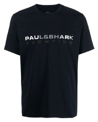 Paul & Shark Logo Stretch Cotton T Shirt