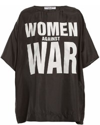 Katharine Hamnett London Against War Print Silk T Shirt