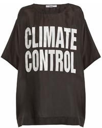 Katharine Hamnett London Climate Control Print Silk T Shirt