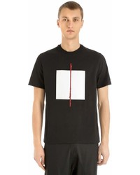 Neil Barrett Loose Fit Cube Print Jersey T Shirt