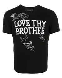 DSQUARED2 Love Thy Brother Printed T Shirt