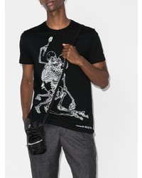 Alexander McQueen Lovers Skeleton Print T Shirt