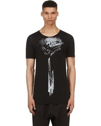 Ma Julius Black Jersey Abstract Graphic T Shirt