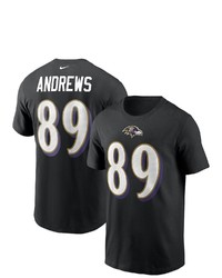 Nike Mark Andrews Black Baltimore Ravens Name Number T Shirt At Nordstrom
