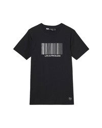 Wesc Max Barcode Cotton Graphic Tee In Black At Nordstrom