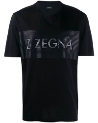 Z Zegna Mesh Effect Logo T Shirt