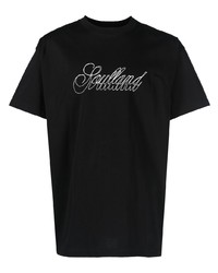 Soulland Metal Letters Logo Print T Shirt