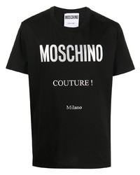 Moschino Metallic Logo Print T Shirt