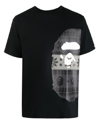 A Bathing Ape Milo Print Cotton T Shirt