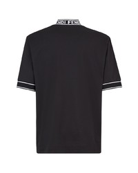 Fendi Mock Collar T Shirt
