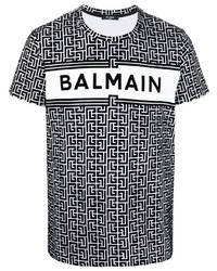 Balmain Monogram Logo T Shirt