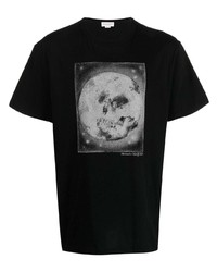 Alexander McQueen Moon Print Cotton T Shirt