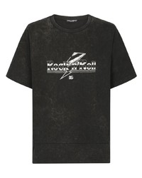 Dolce & Gabbana Motif Print Cotton T Shirt