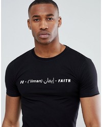 ASOS DESIGN Muscle Fit T Shirt With Dictionary Slogan Print