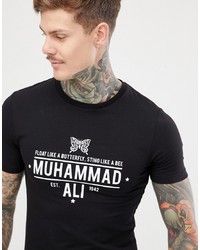 ASOS DESIGN Muscle Fit T Shirt With Muhammad Ali Print