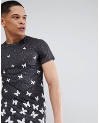 Good For Nothing Muscle Speckle T Shirt In Black With Logo