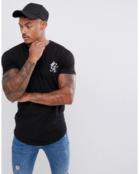 Gym King Muscle T Shirt In Black With Logo