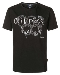 Cavalli Class Olympic Print T Shirt