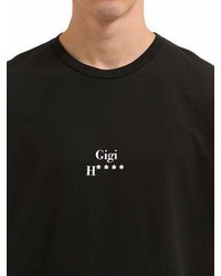 Oversized Gigi Printed Cotton T Shirt