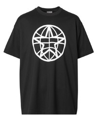 Burberry Oversized Globe Graphic T Shirt