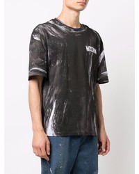 Moschino Paint Effect Short Sleeve T Shirt