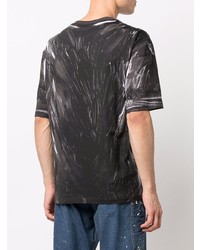 Moschino Paint Effect Short Sleeve T Shirt