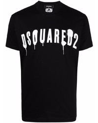DSQUARED2 Paint Splatter Logo T Shirt