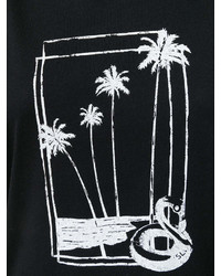 Saint Laurent Palm Tree Print T Shirt
