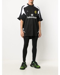 Balenciaga Panelled Logo Soccer T Shirt
