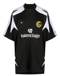 Balenciaga Panelled Logo Soccer T Shirt
