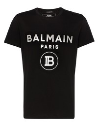 Balmain Paris Logo Print T Shirt