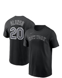 Nike Pete Alonso Black New York Mets Black White Name Number T Shirt At Nordstrom