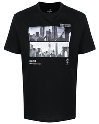 Armani Exchange Photo Print T Shirt