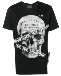 Philipp Plein Platinum Cut Round Neck T Shirt