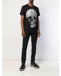 Philipp Plein Platinum Cut Skull T Shirt