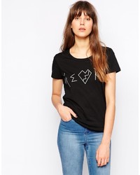 Pop Cph T Shirt With Broken Heart Print