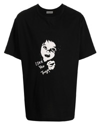 Yohji Yamamoto Portrait Print T Shirt