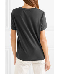 Les Rêveries Printed Cotton And Cashmere Blend T Shirt