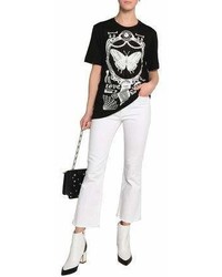 Love Moschino Printed Cotton And Modal Blend T Shirt
