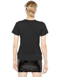 Saint Laurent Printed Cotton Jersey T Shirt