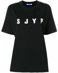 Sjyp Printed Logo T Shirt