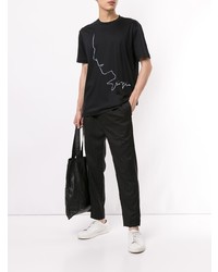 Giorgio Armani Profile Sketch Print T Shirt